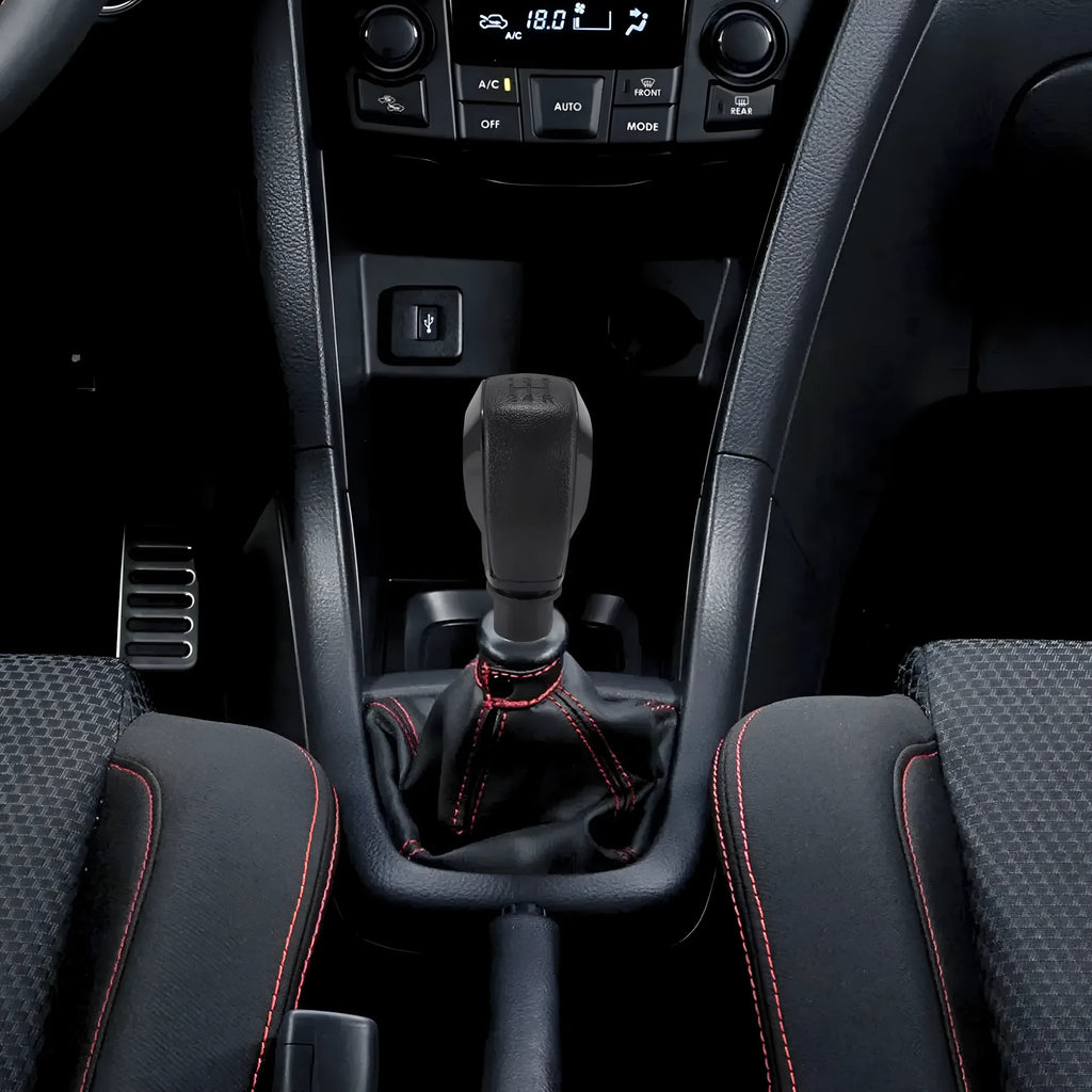 Peugeot Citroen replacement gear shift head with leather covering and dustproof handball design