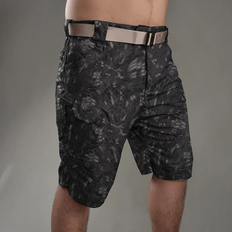 IX7 Tactical Shorts in cotton blend fabric with button closure for outdoor activities