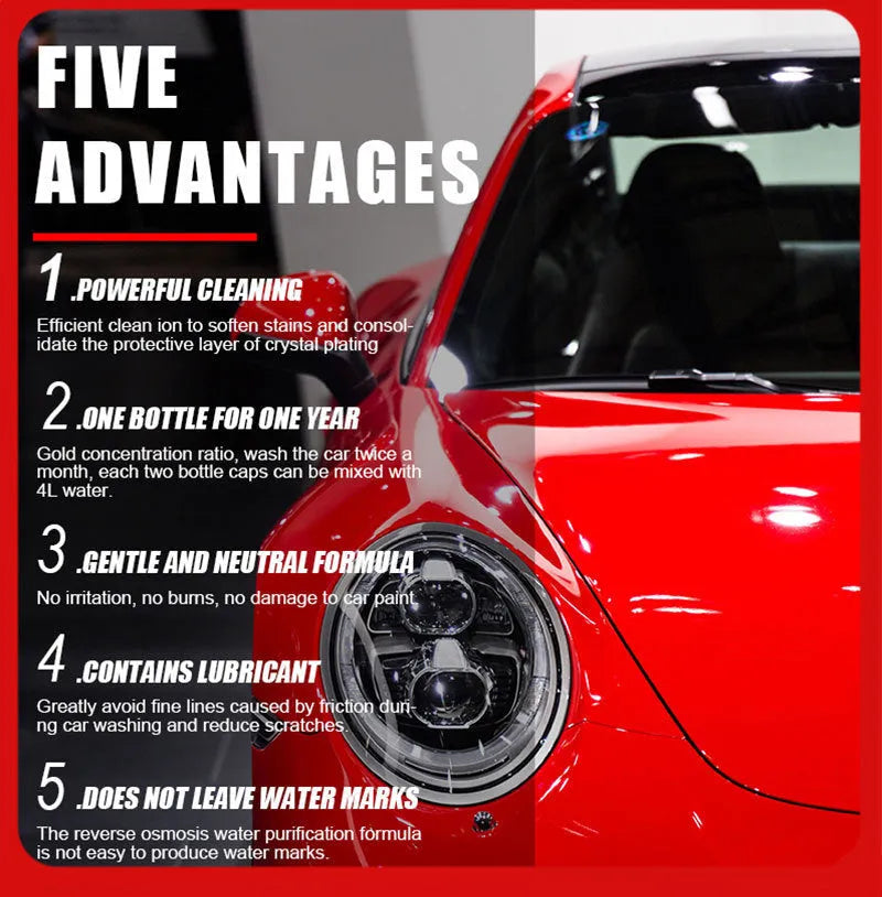 100ml bottle of super concentrated car decontamination and polishing high foam cleaner