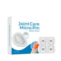 Four turmeric and peptide joint relief hydrogel patches in re-sealable packaging