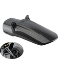 Carbon fibre motorcycle rear fender for light bee model shock absorber.